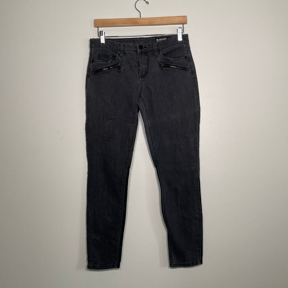 Blank NYC • Skinny Vegan Leather Panel Jeans
